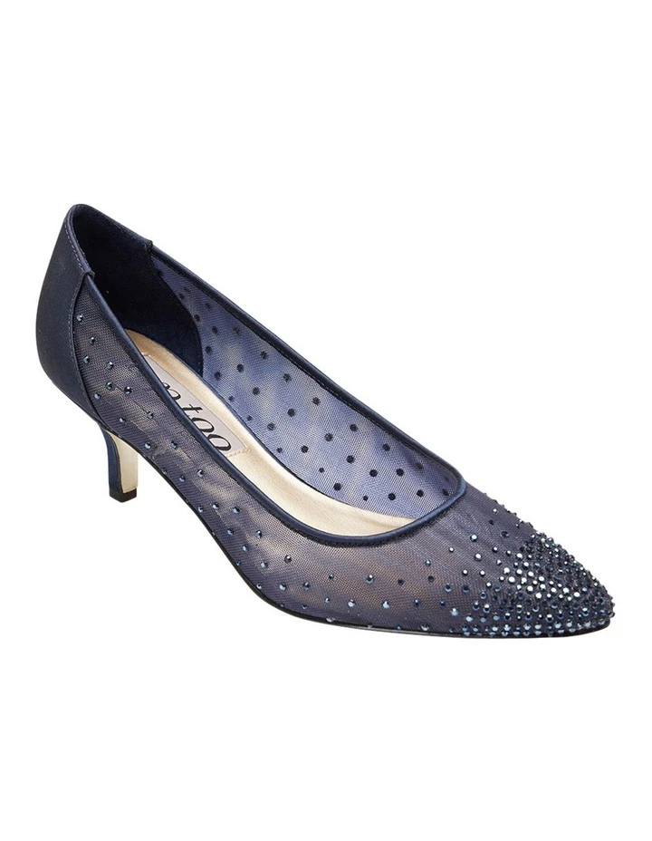 Brand new 😍 Alan Pinkus SPRITZ BRIGHT NAVY SATIN PUMP 👏 2 Brand new 😍 Alan Pinkus SPRITZ BRIGHT NAVY SATIN PUMP 👏 - Image 2