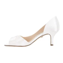 Outlet 🤩 NINA Contesa Ivory Satin Pump ✨ -Women Shoes shop 641063350 3 720x928