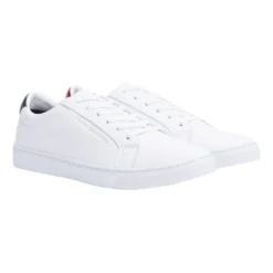 Discount 🎁 Tommy Hilfiger Essential White Leather ⭐ Sneaker ⭐