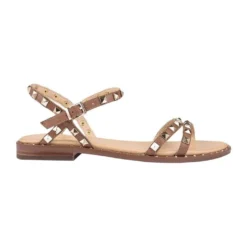 Promo 🤩 Siren Bingo Tan Nappa Leather Studded Sandal 🤩