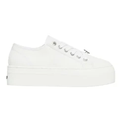 Cheapest ⭐ Windsor Smith Ruby White Canvas Platform ⌛ Sneaker ✔️