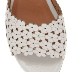 Best Sale โค๏ธ Zazou Andy White Leather Low Heeled ๐ Sandal ๐ 5 Best Sale โค๏ธ Zazou Andy White Leather Low Heeled ๐ Sandal ๐ -Women Shoes shop 711377110 3 720x928