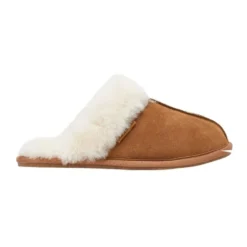 Best Sale 🥰 Hush Puppies Cushy Chesnut Suede Slipper 👍