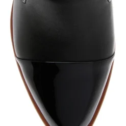 Budget 😍 Zazou Aspen Black Leather Stacked Heel Loafer 🌟 -Women Shoes shop 751456900 3 720x928