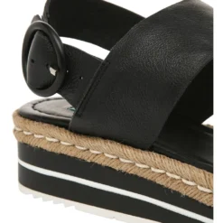 Best Pirce ✨ Zazou Aria Black Leather Platform Sandal 🛒 -Women Shoes shop 783256870 4 720x928
