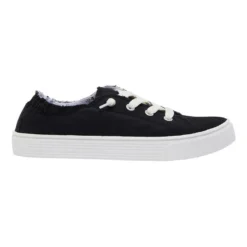 Hot Sale 👏 Ravella Mara Black Canvas Sneakers ✨