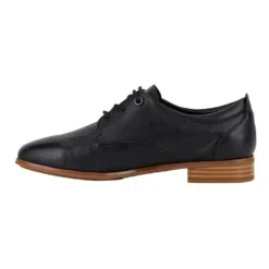 Buy ❤️ Hush Puppies Luciana Black Leather Lace-Up Oxford Shoes ✔️ -Women Shoes shop 824759830 5 720x928