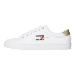 Best Sale ✔️ Tommy Hilfiger Novelty White Lace-Up 😀 Sneaker ✨