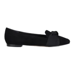 Coupon 🥰 Jane Debster Tango Black Suede Flat Shoes 🔔