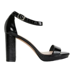 Best deal ❤️ Jane Debster Lush Black Crinkle Patent 🔔 Sandals 🔔