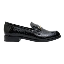 Cheapest 🌟 Sandler Paragon Black Patent Croc Flat Shoes ⌛
