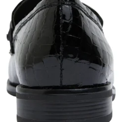 Cheapest 🌟 Sandler Paragon Black Patent Croc Flat Shoes ⌛ -Women Shoes shop 830584810 5 720x928