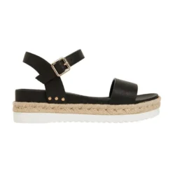 Outlet 💯 Sandler Wander Black Smooth Sandals 😀