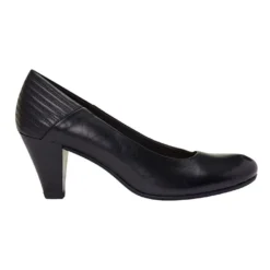 Best Pirce 🎉 Wide Steps Edina Black Glove Heeled Shoes ⭐