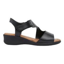 Coupon 🥰 Wide Steps Patty Black Glove Sandal 😉