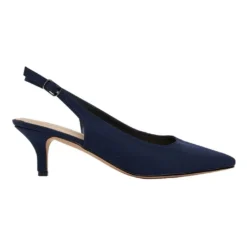 Cheap 🌟 Sandler Nina Navy Fabric Heeled Shoes 😀