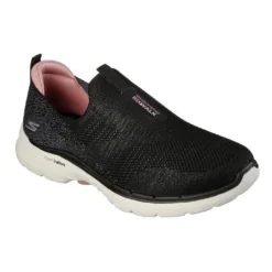Cheapest ❤️ Skechers GOwalk 6 Glimmering Black/Pink ⭐ Sneaker ✨