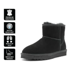 Wholesale ๐ฅ Aus Wooli Ugg Short Sheepskin Ankle Boot - Black ๐ 12 Wholesale ๐ฅ Aus Wooli Ugg Short Sheepskin Ankle Boot - Black ๐ -Women Shoes shop 837290980 6 720x928