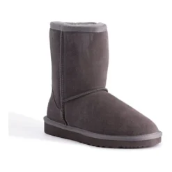 Cheapest ✔️ Aus Wooli Ugg Mid Calf Sheepskin Boot - Grey 💯
