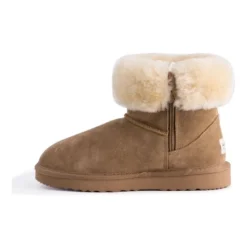Best reviews of ✨ Aus Wooli Ugg Mid Calf Zip-Up Sheepskin Boot - Chestnut/Tan 👏 -Women Shoes shop 837291700 4 720x928