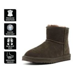 Best Sale ✨ Aus Wooli Ugg Short Sheepskin Ankle Boot - Chocolate 💯 -Women Shoes shop 837291880 6 720x928