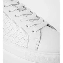 Best Sale 😀 Piper Lennon White Leather Lace-Up 😍 Sneaker ✨ -Women Shoes shop 837688330 4 720x928
