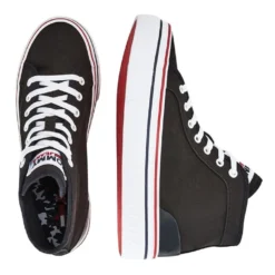 Best reviews of 🎉 Tommy Hilfiger Black Mid-Top Flatform Trainers 🎉 -Women Shoes shop 846561970 3 720x928