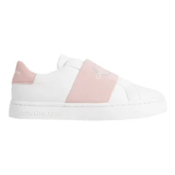 Best reviews of 🔔 Calvin Klein Cupsole Bright White/Pink Elastic Sneaker 👍