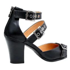 Buy ❤️ Belle & Bloom Pasadena Leather Buckle Heel ⌛ -Women Shoes shop 849503170 3 720x928