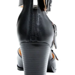 Buy ❤️ Belle & Bloom Pasadena Leather Buckle Heel ⌛ -Women Shoes shop 849503170 4 720x928