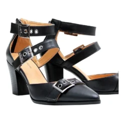 Buy ❤️ Belle & Bloom Pasadena Leather Buckle Heel ⌛ -Women Shoes shop 849503170 5 720x928