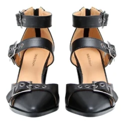 Buy ❤️ Belle & Bloom Pasadena Leather Buckle Heel ⌛ -Women Shoes shop 849503170 6 720x928