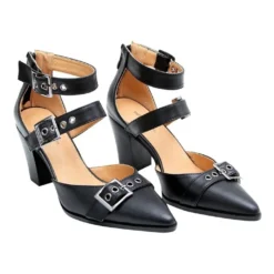 Buy ❤️ Belle & Bloom Pasadena Leather Buckle Heel ⌛ -Women Shoes shop 849503170 7 720x928