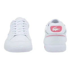 Best Pirce 🔥 Lacoste Graduate Cap White/Pink Leather Trainers ✔️ -Women Shoes shop 849518650 5 720x928