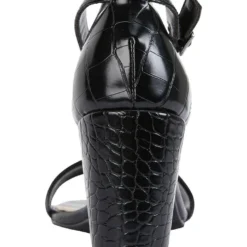 Flash Sale ❤️ Sandler Juliet Black Croc 👏 Sandals 😀 -Women Shoes shop 850348450 5 720x928