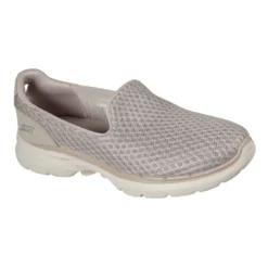 Budget 🔔 Skechers GOwalk 6 Big Splash Taupe Sneaker 😉