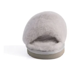 Discount ✨ AUS WOOLI UGG WOMEN SHEEPSKIN FLUFF SLIDE - Light Grey ⌛ -Women Shoes shop 851402620 5 720x928