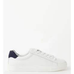 Budget 👏 Piper Billie White/Navy Leather Sneaker ⌛