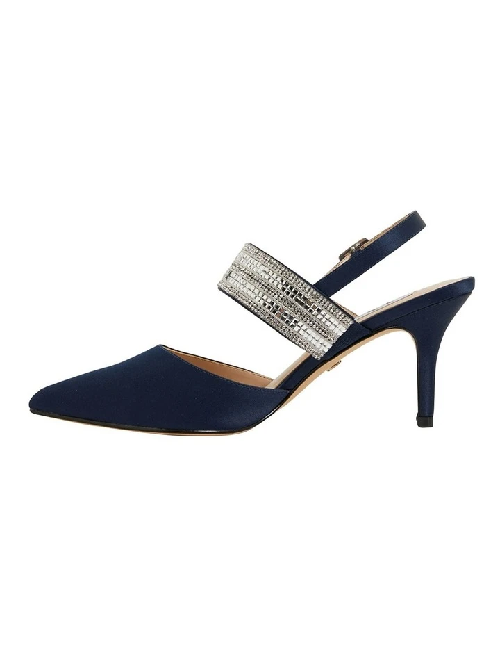 Promo ๐ Nina Treena Navy Satin Pump โ 3 Promo ๐ Nina Treena Navy Satin Pump โ - Image 3