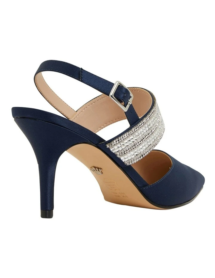 Promo ๐ Nina Treena Navy Satin Pump โ 4 Promo ๐ Nina Treena Navy Satin Pump โ - Image 4