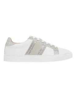 Cheapest ❤️ Pink Inc Daisy White/Silver 👍 Sneakers ⭐