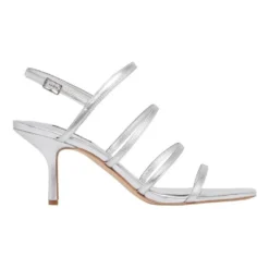 Cheapest 👏 Nine West Niva Silver ⭐ Sandals ✨