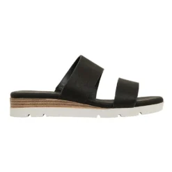 Deals 🥰 Ravella Cary Black Smooth 🌟 Sandals ✔️