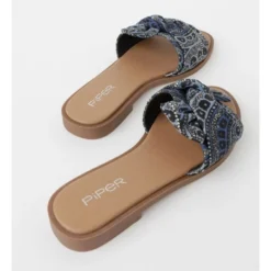 Best Sale ❤️ Warlukurlangu Artists x Piper Kirsty Blue Print 😍 Sandal ❤️ -Women Shoes shop 862925500 4 720x928