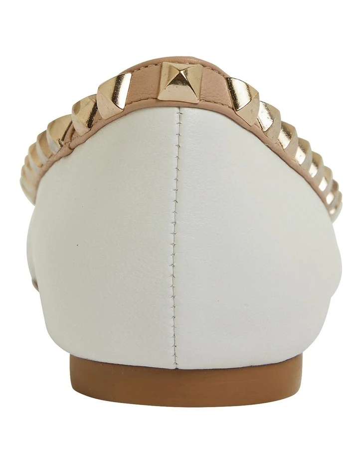 Deals โ๏ธ Pink Inc Iggy White Kid/Nude Flat ๐ Shoes โ๏ธ 5 Deals โ๏ธ Pink Inc Iggy White Kid/Nude Flat ๐ Shoes โ๏ธ - Image 5