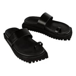 Outlet 🛒 Tony Bianco Tonka Black Nappa Sandals 💯