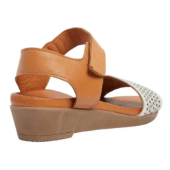 Budget 🔔 Active Flex Accord White/Cognac Glove Sandals 🧨 -Women Shoes shop 865477630 4 720x928