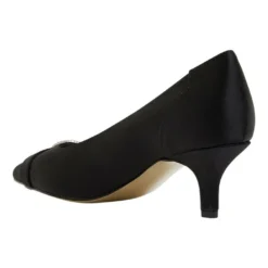 Outlet 🎉 Alan Pinkus Tina Black Satin Heeled Shoes ⌛ -Women Shoes shop 866104570 7 720x928