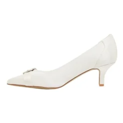 Hot Sale 🌟 Alan Pinkus Tina Ivory Satin Heeled Shoes 🧨 -Women Shoes shop 866104660 3 720x928