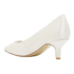 Hot Sale 🌟 Alan Pinkus Tina Ivory Satin Heeled Shoes 🧨 -Women Shoes shop 866104660 7 720x928